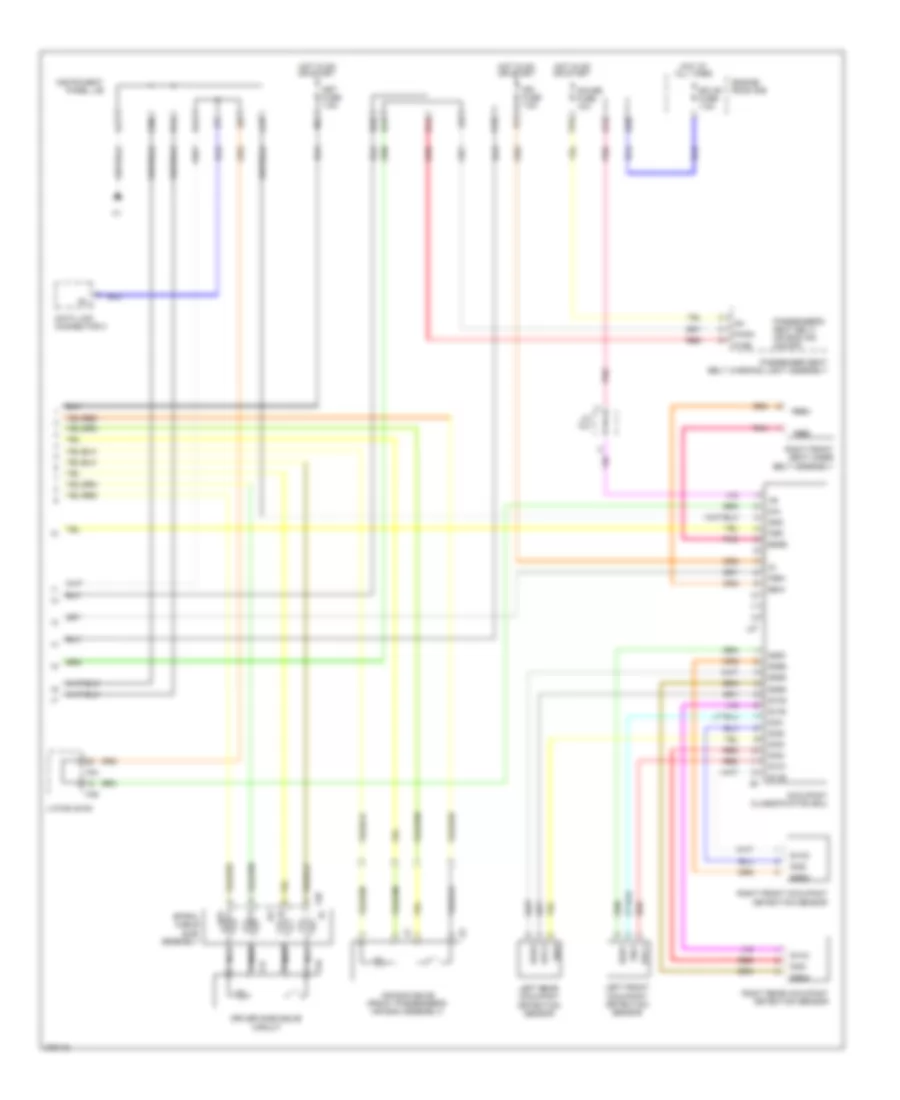 Supplemental Restraints Wiring Diagram (2 of 2) for Scion xD 2008