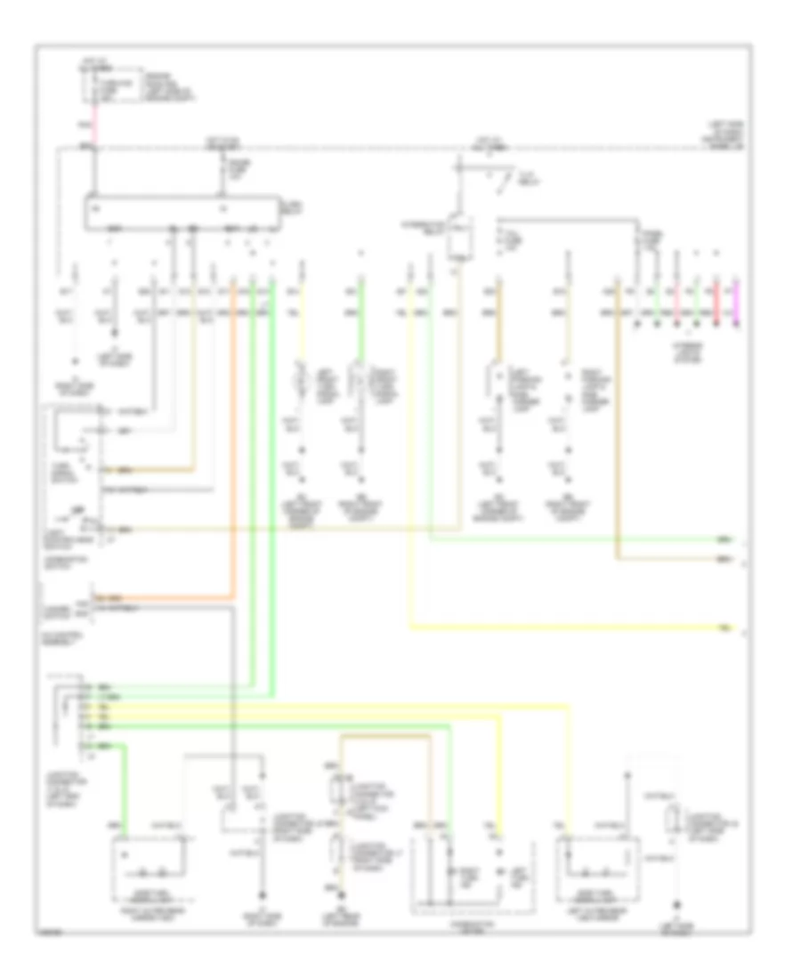 Exterior Lamps Wiring Diagram (1 of 2) for Scion tC 2009