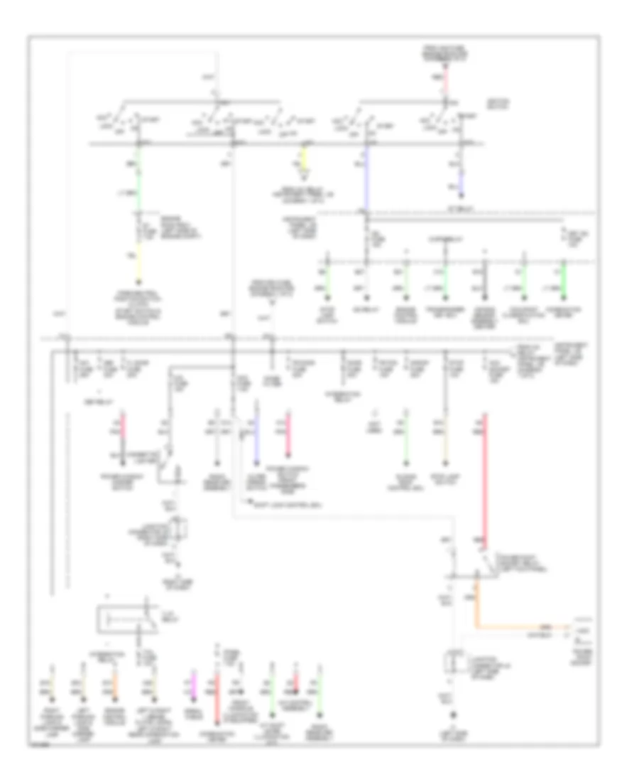 Power Distribution Wiring Diagram 2 of 2 for Scion tC 2009
