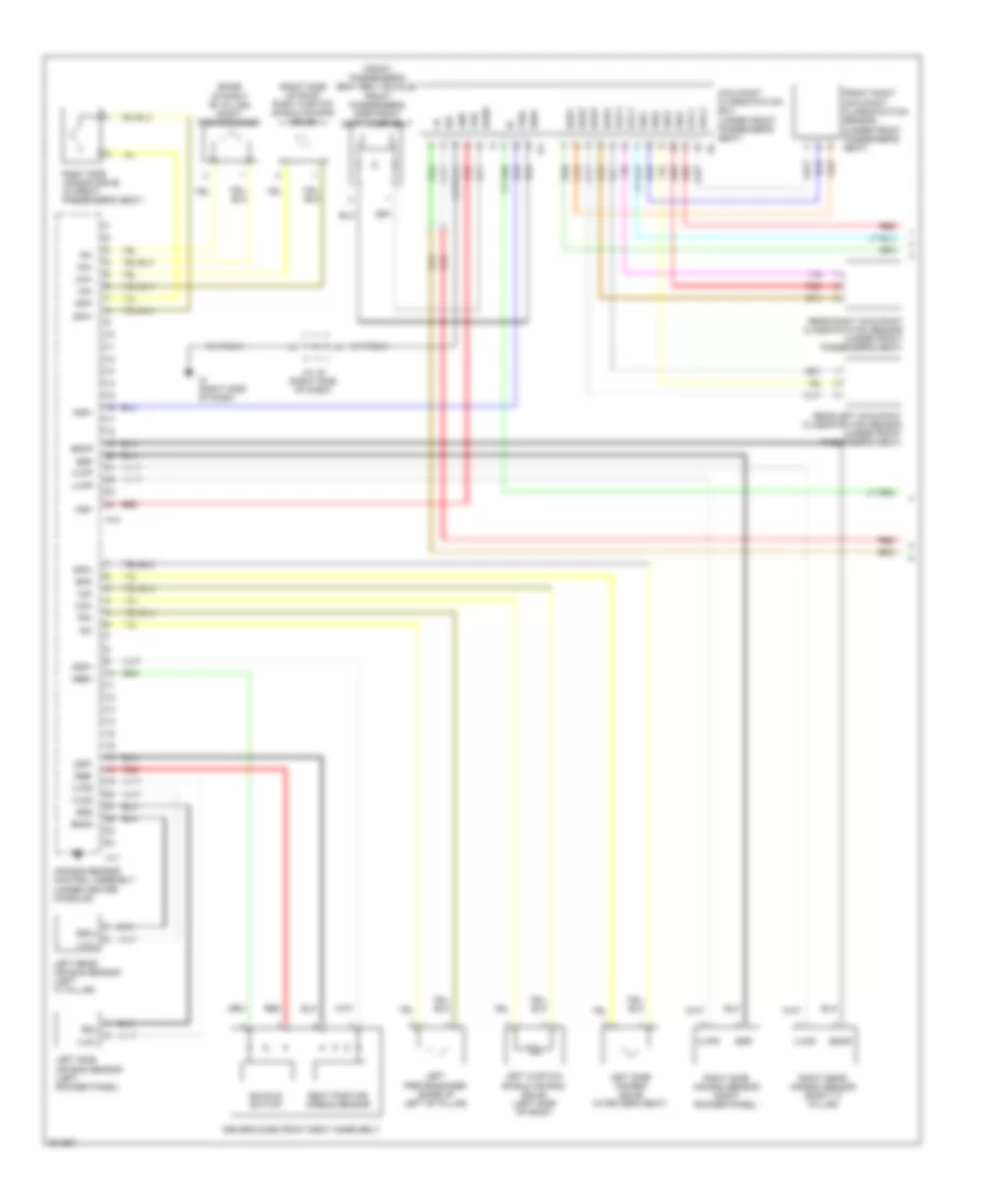 Supplemental Restraints Wiring Diagram 1 of 2 for Scion tC 2009