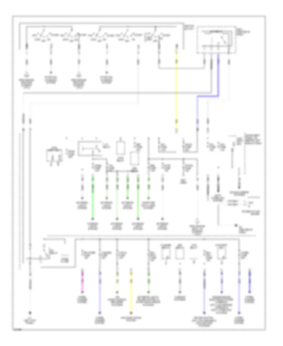 Power Distribution Wiring Diagram 2 of 2 for Scion xB 2009