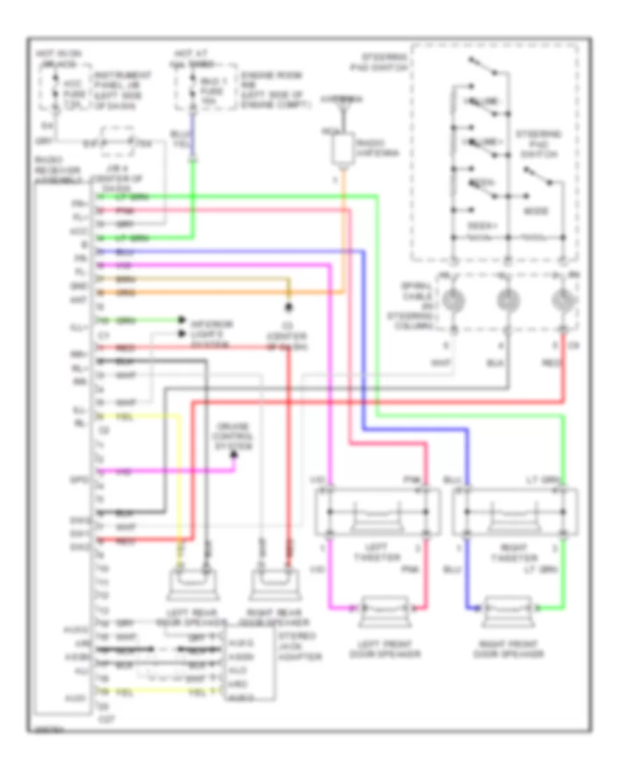 Radio Wiring Diagram for Scion xB 2009