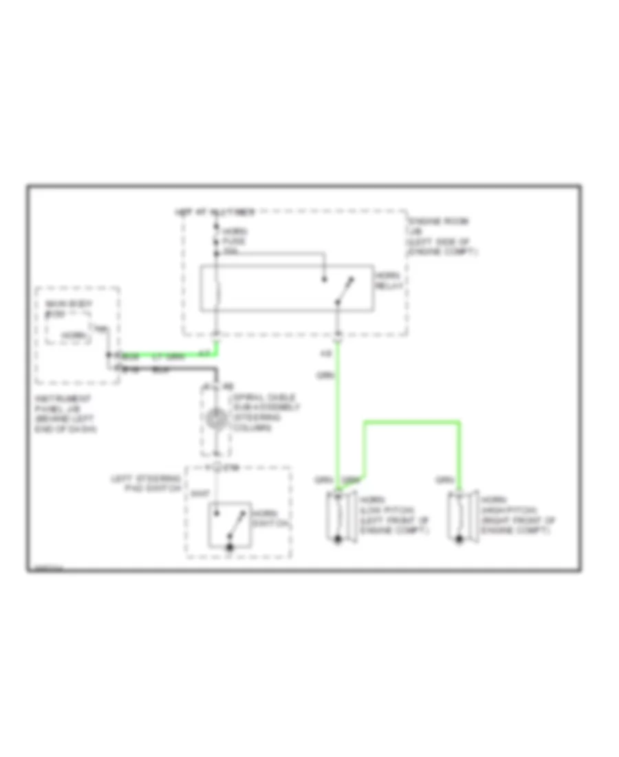 Horn Wiring Diagram for Scion xD 2009