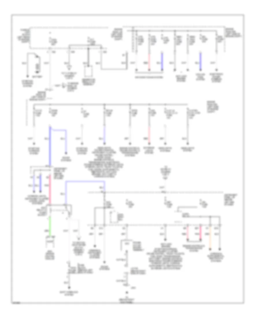 Power Distribution Wiring Diagram 1 of 3 for Scion xD 2009