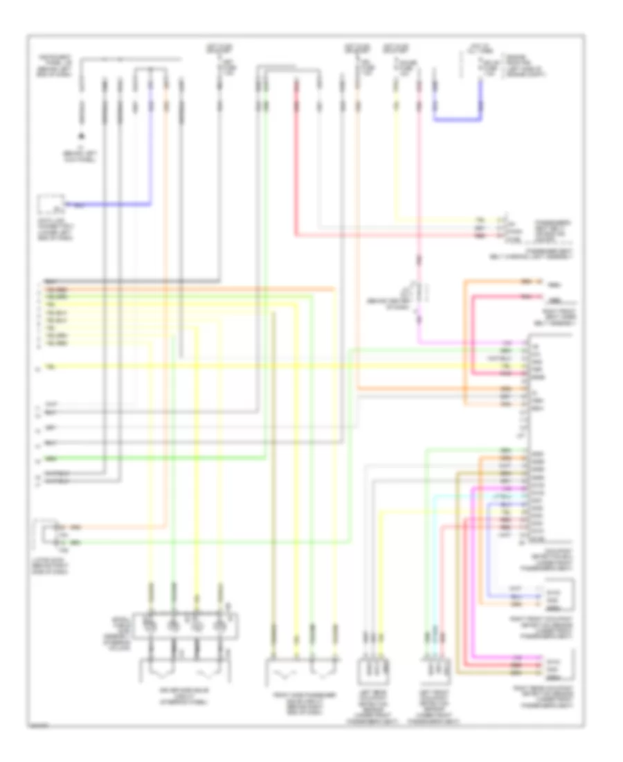 Supplemental Restraints Wiring Diagram 2 of 2 for Scion xD 2009