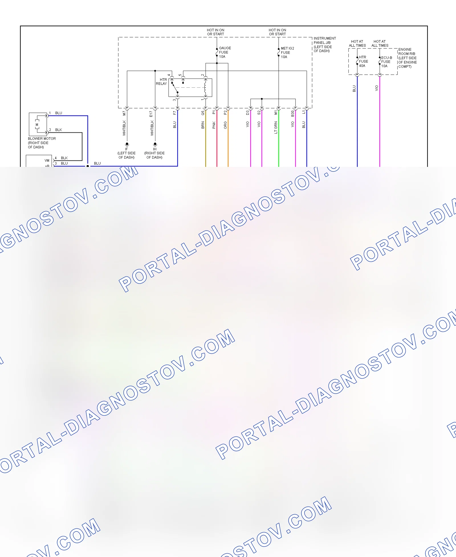 Manual A C Wiring Diagram 1 of 2 for Scion tC 2010