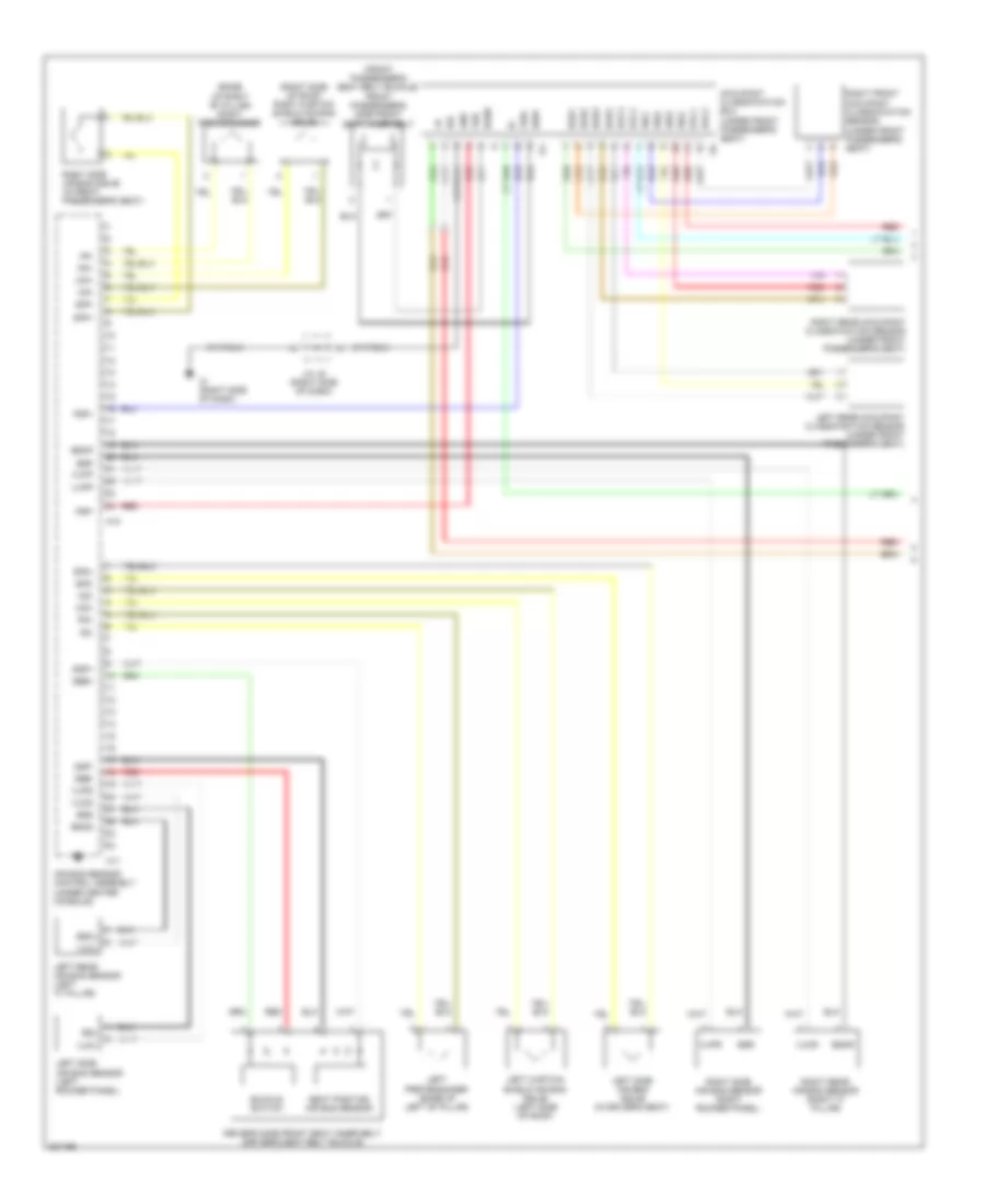Supplemental Restraints Wiring Diagram 1 of 2 for Scion tC 2010