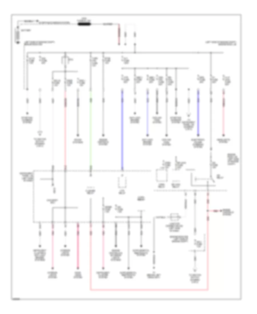 Power Distribution Wiring Diagram 1 of 2 for Scion xB 2010