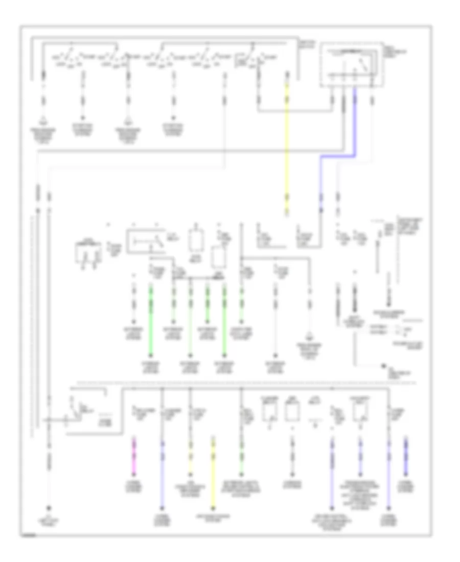 Power Distribution Wiring Diagram 2 of 2 for Scion xB 2010