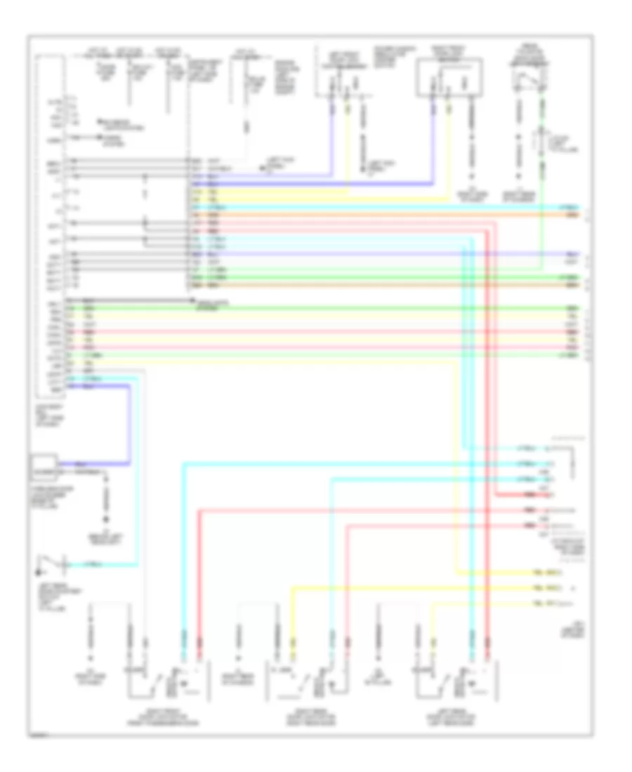 Power Door Locks Wiring Diagram 1 of 2 for Scion xB 2010