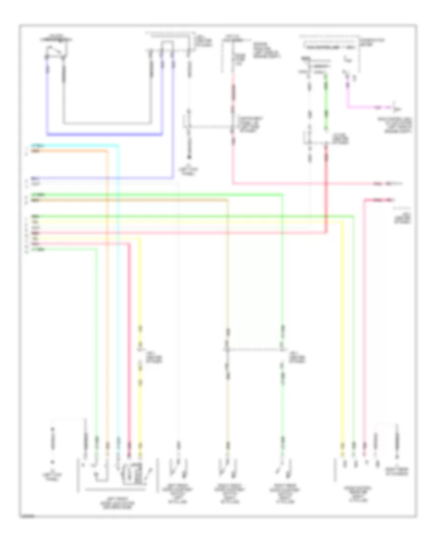 Power Door Locks Wiring Diagram (2 of 2) for Scion xB 2010