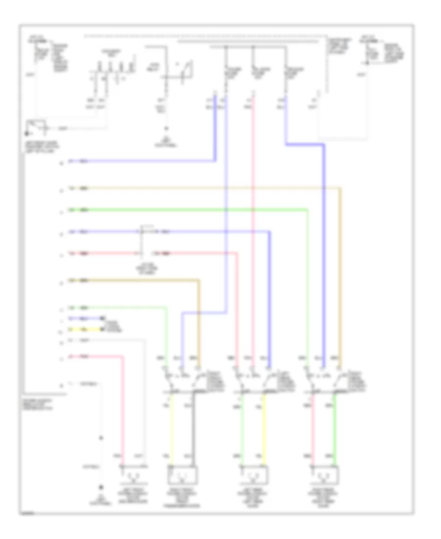 Power Windows Wiring Diagram for Scion xB 2010