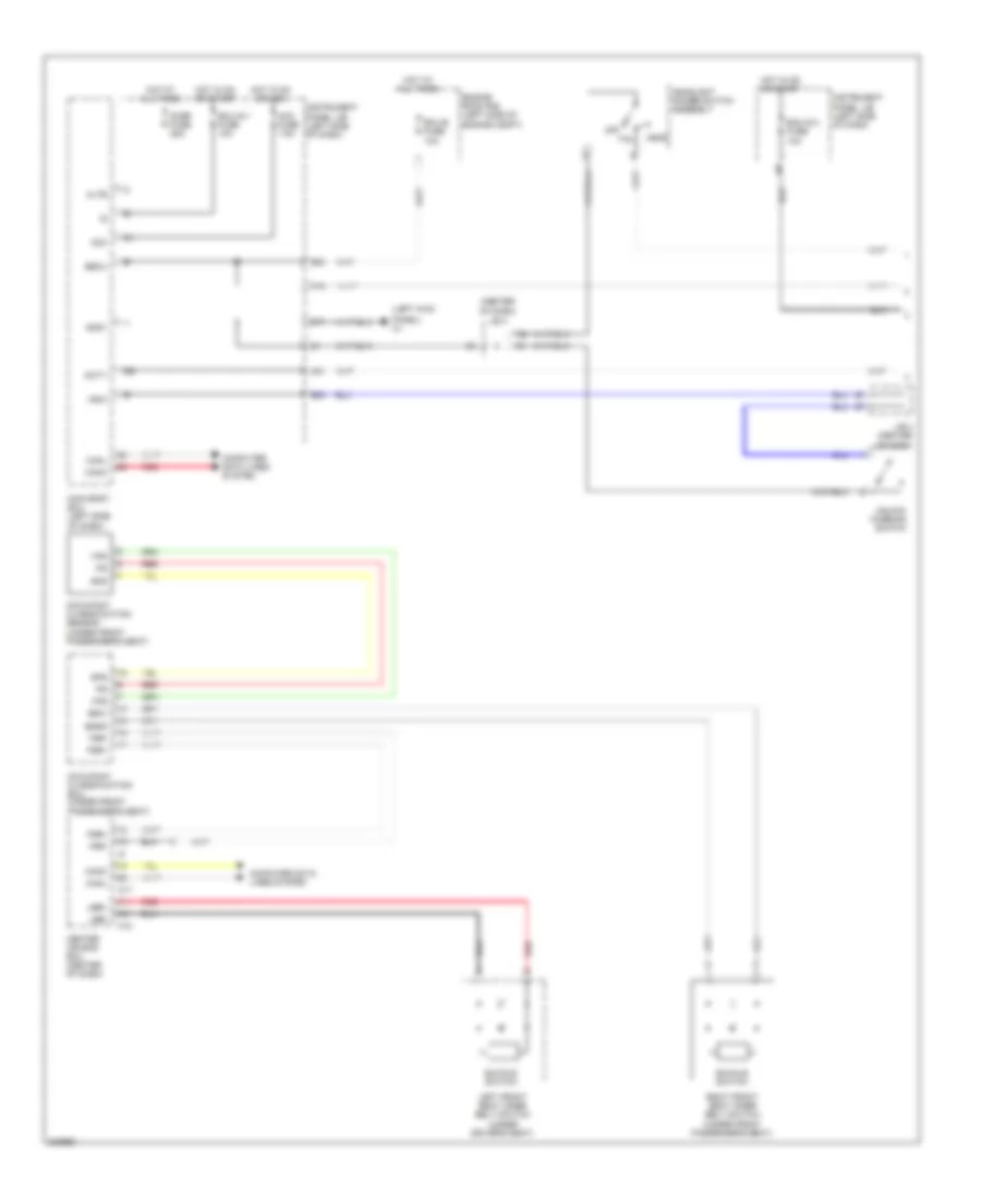 Key Reminder  Seat Belt Warning Wiring Diagram 1 of 2 for Scion xB 2010