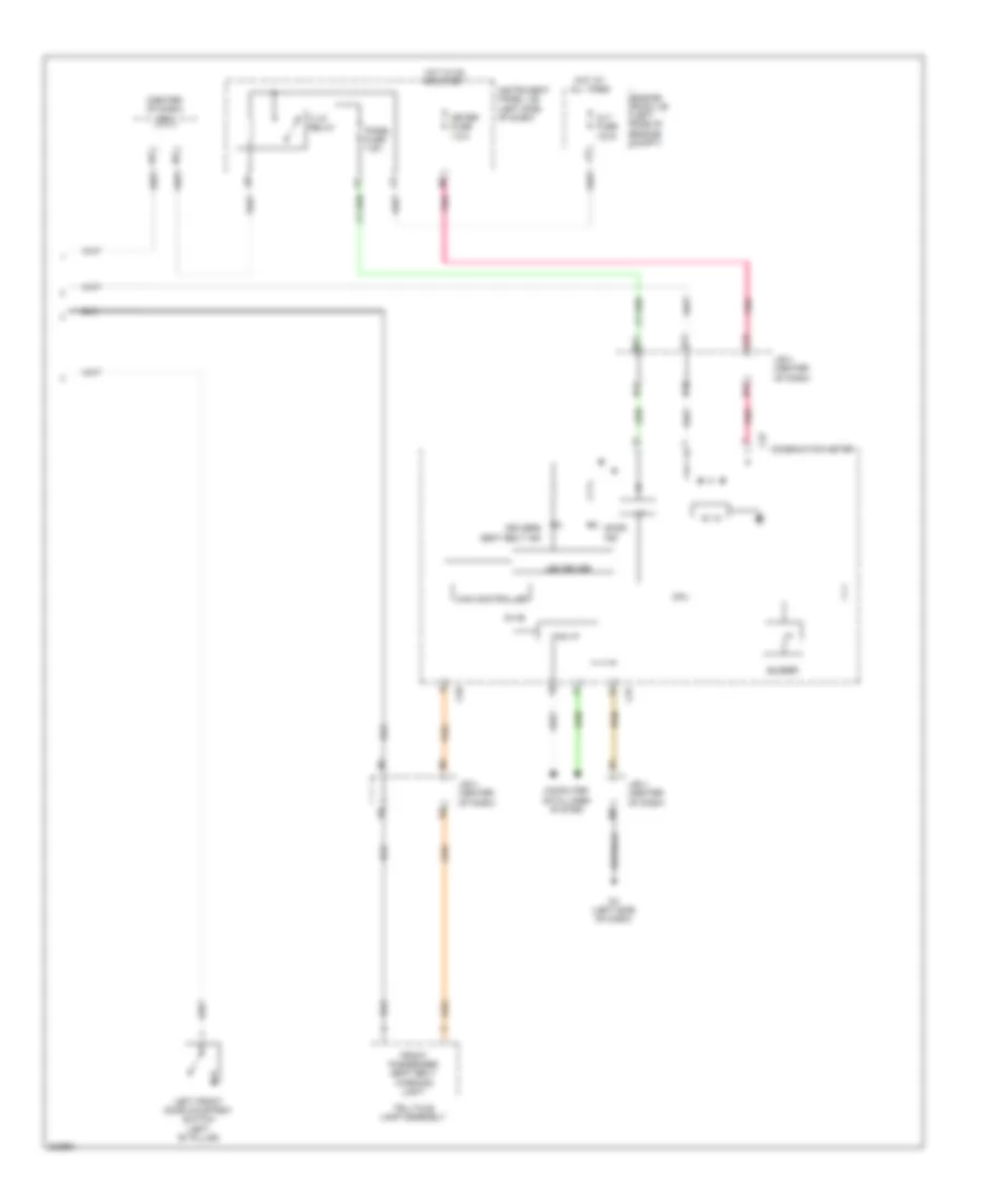 Key Reminder  Seat Belt Warning Wiring Diagram 2 of 2 for Scion xB 2010