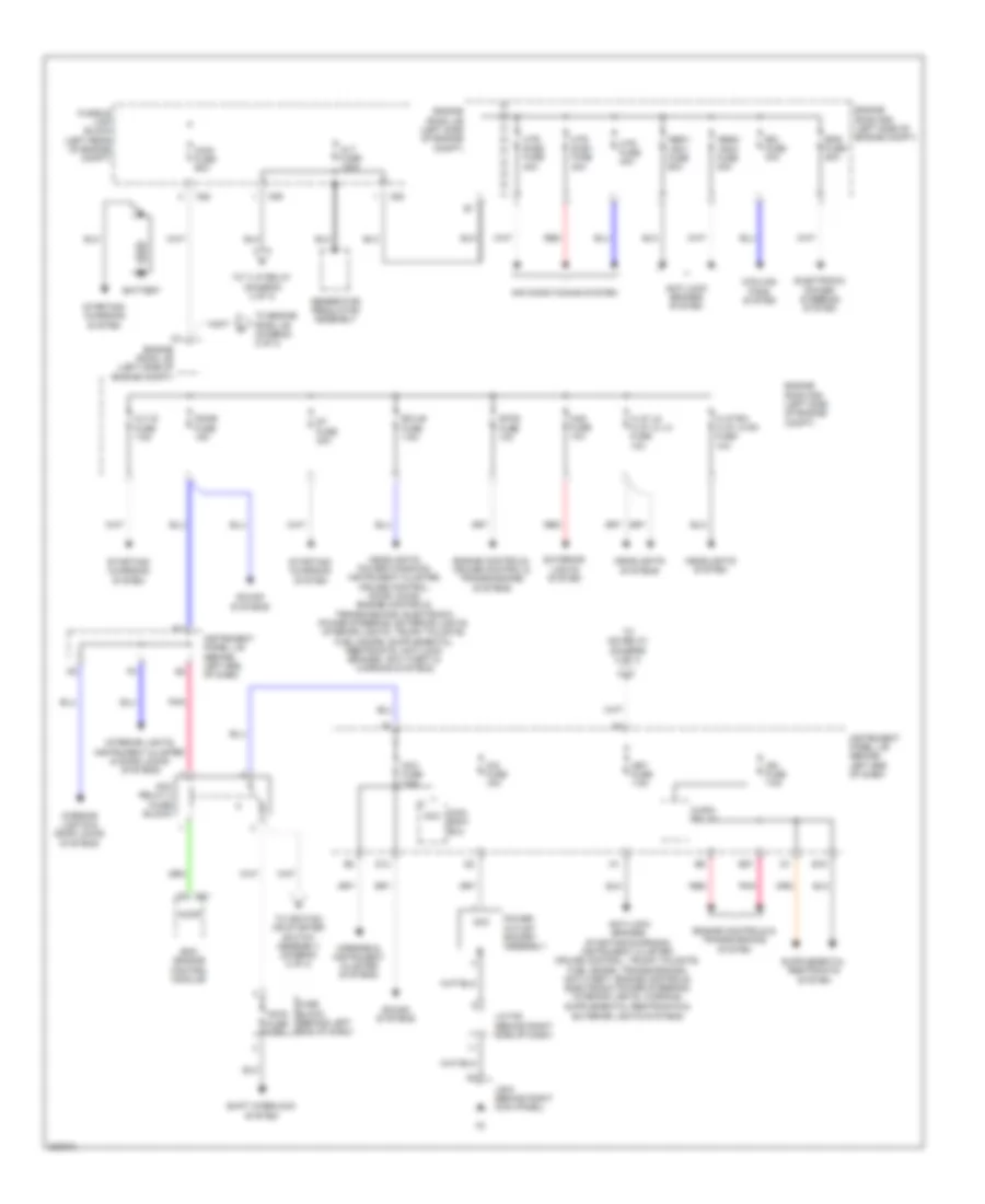 Power Distribution Wiring Diagram 1 of 3 for Scion xD 2010