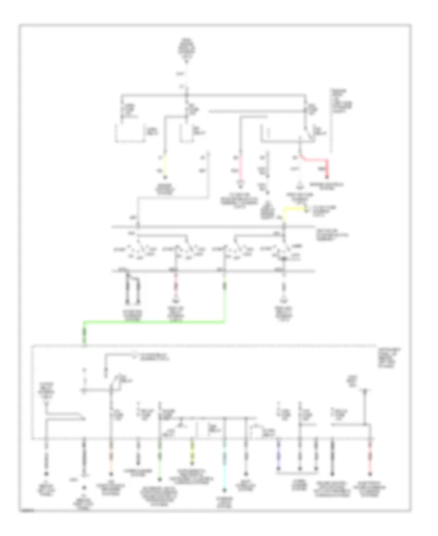 Power Distribution Wiring Diagram 2 of 3 for Scion xD 2010