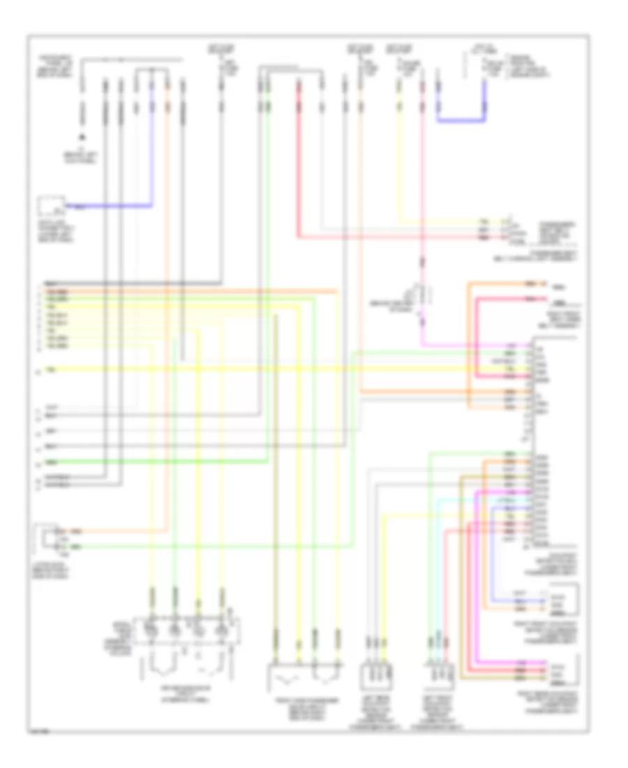 Supplemental Restraints Wiring Diagram 2 of 2 for Scion xD 2010