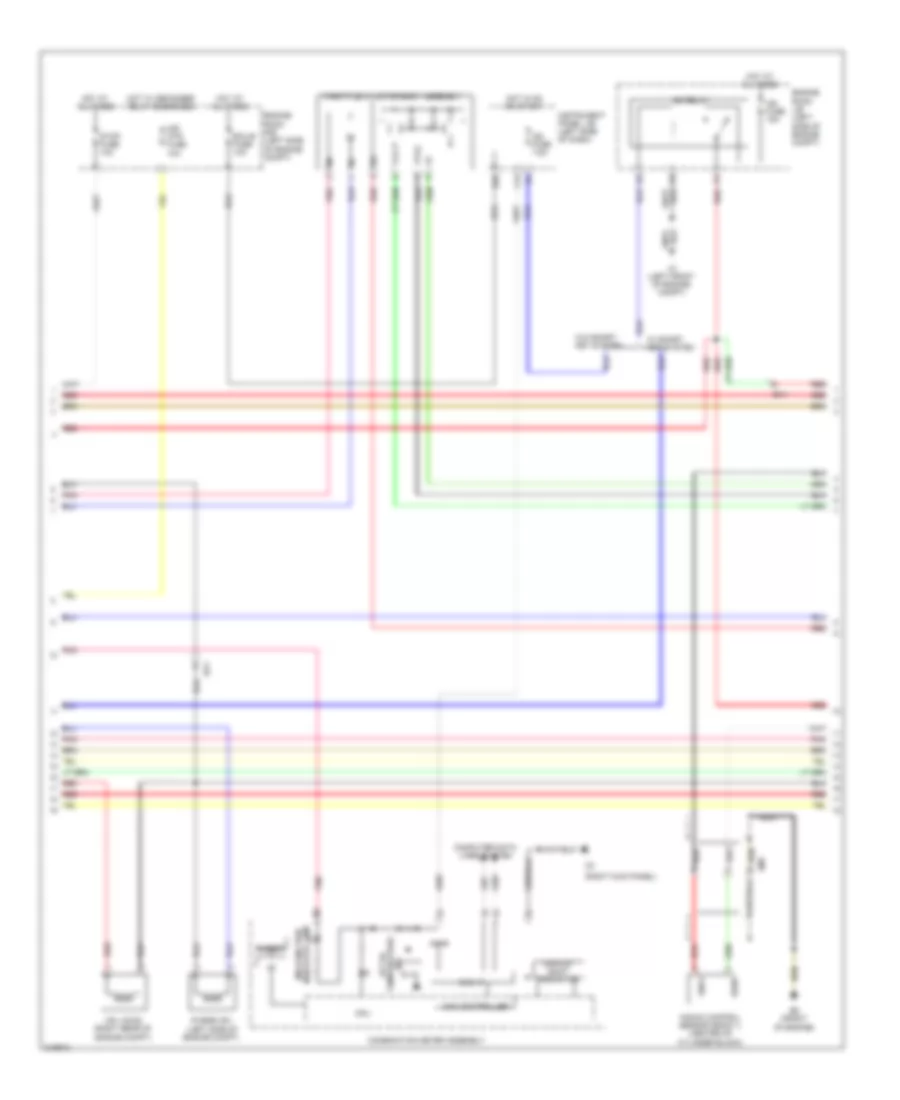 2.5L, Engine Performance Wiring Diagram (3 of 4) for Scion tC 2011