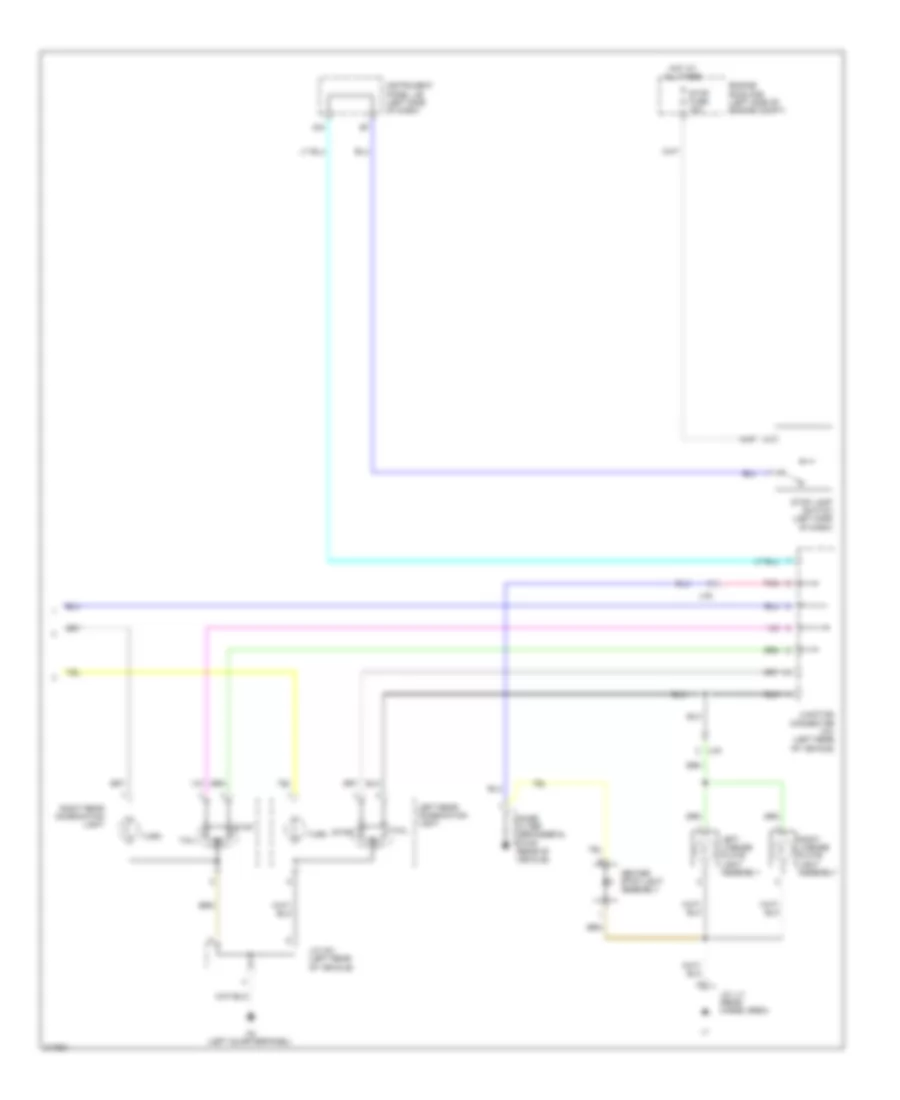 Exterior Lamps Wiring Diagram 2 of 2 for Scion tC 2011