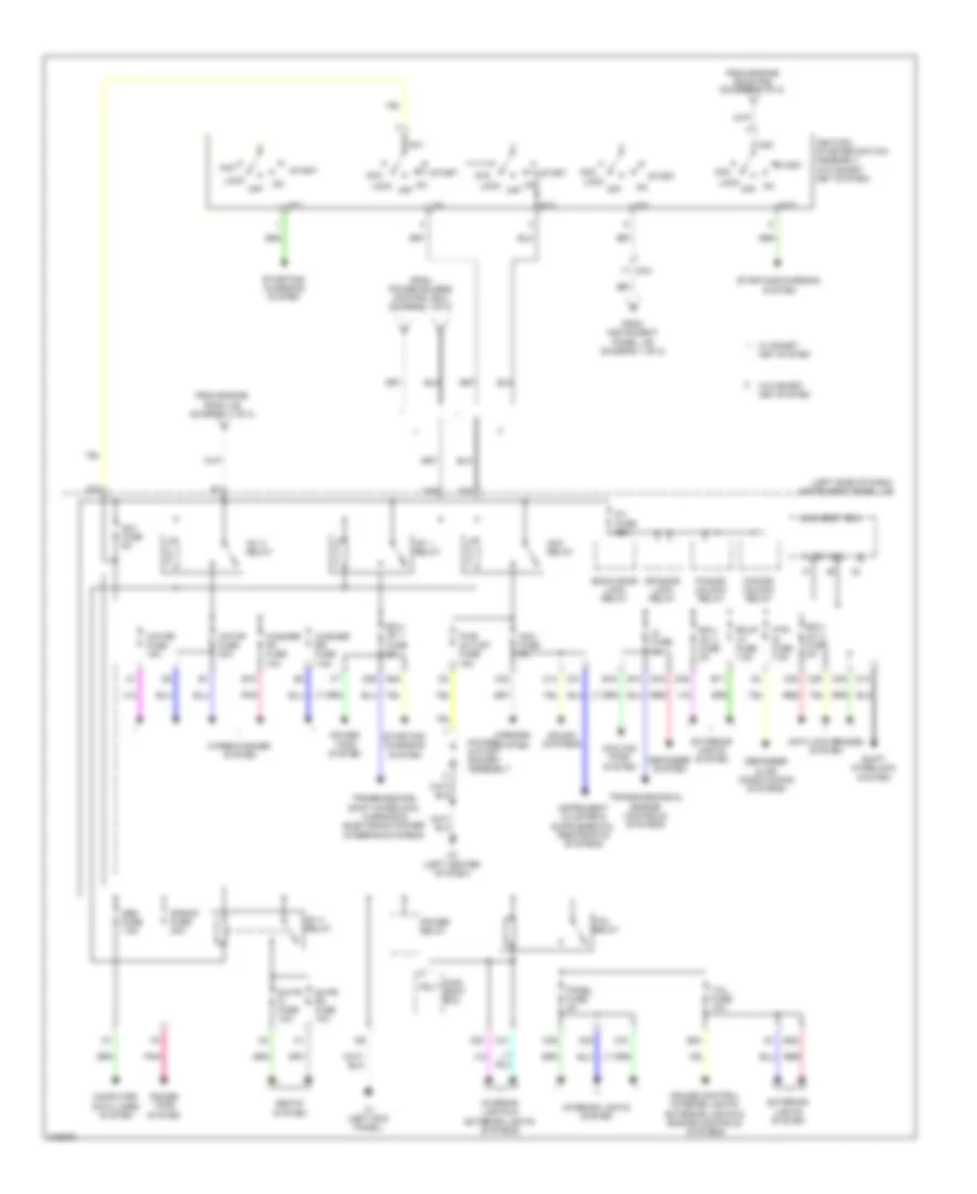 Power Distribution Wiring Diagram 2 of 2 for Scion tC 2011