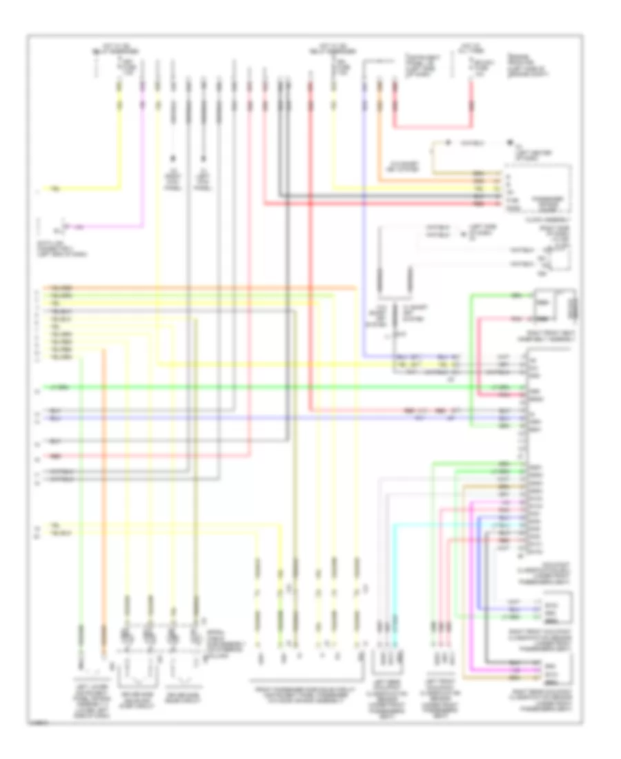 Supplemental Restraints Wiring Diagram 2 of 2 for Scion tC 2011