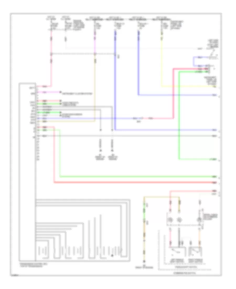Transmission Wiring Diagram 1 of 2 for Scion tC 2011