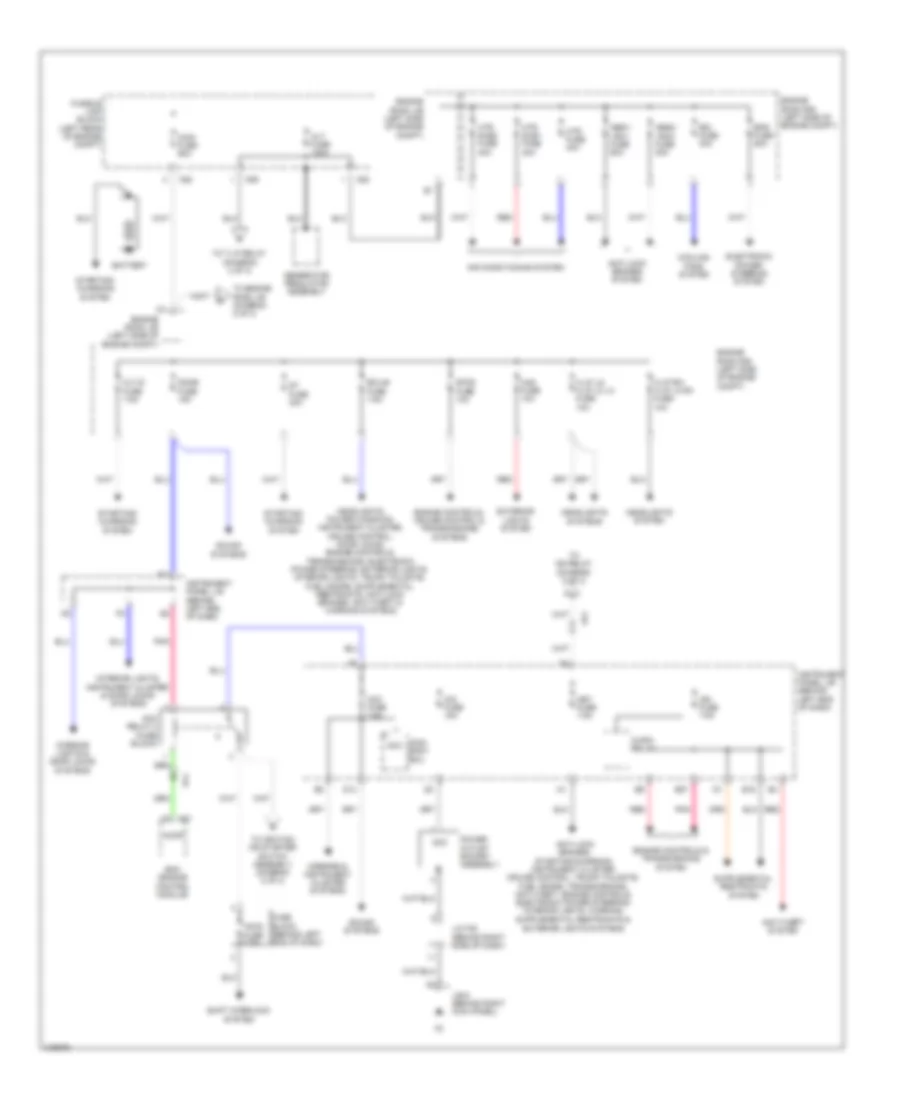 Power Distribution Wiring Diagram 1 of 3 for Scion xD 2011