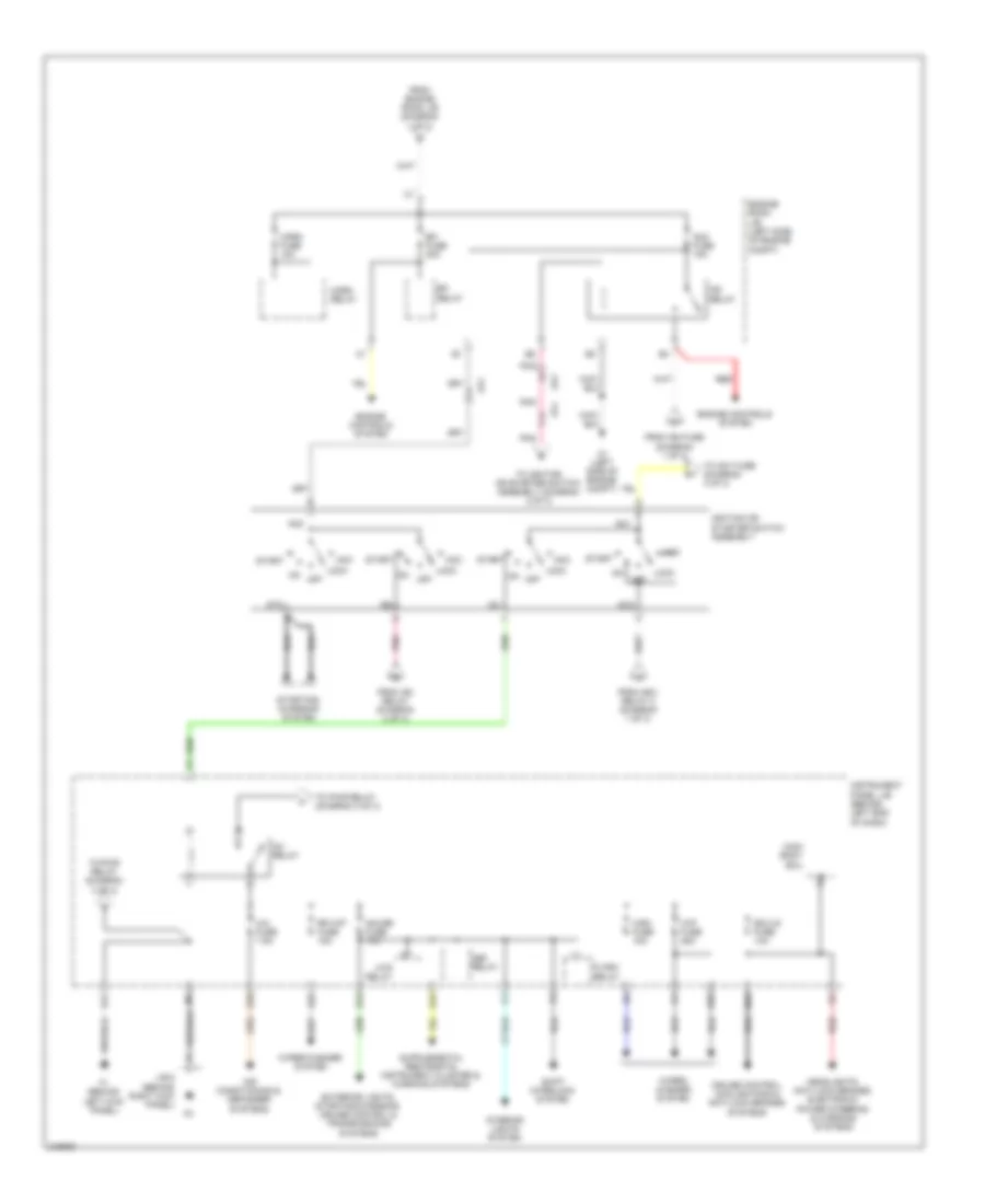 Power Distribution Wiring Diagram (2 of 3) for Scion xD 2011
