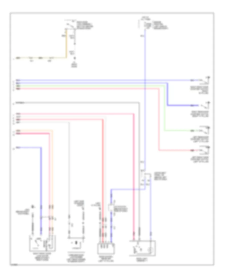 Power Door Locks Wiring Diagram (2 of 2) for Scion xD 2011