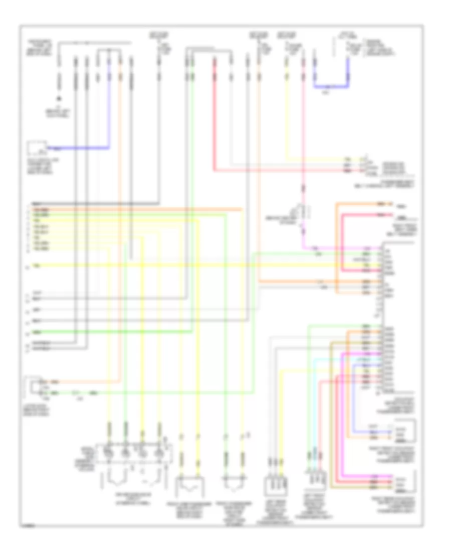 Supplemental Restraints Wiring Diagram (2 of 2) for Scion xD 2011