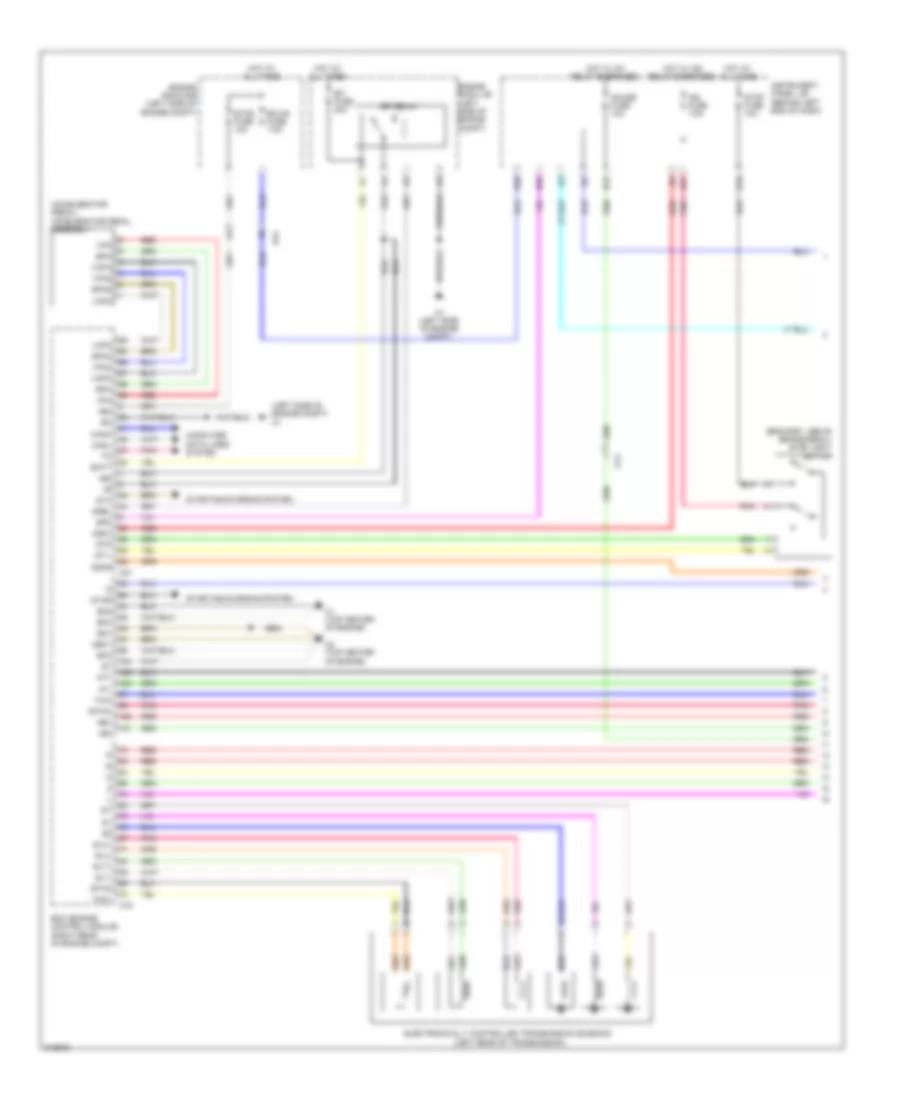 Transmission Wiring Diagram 1 of 2 for Scion xD 2011