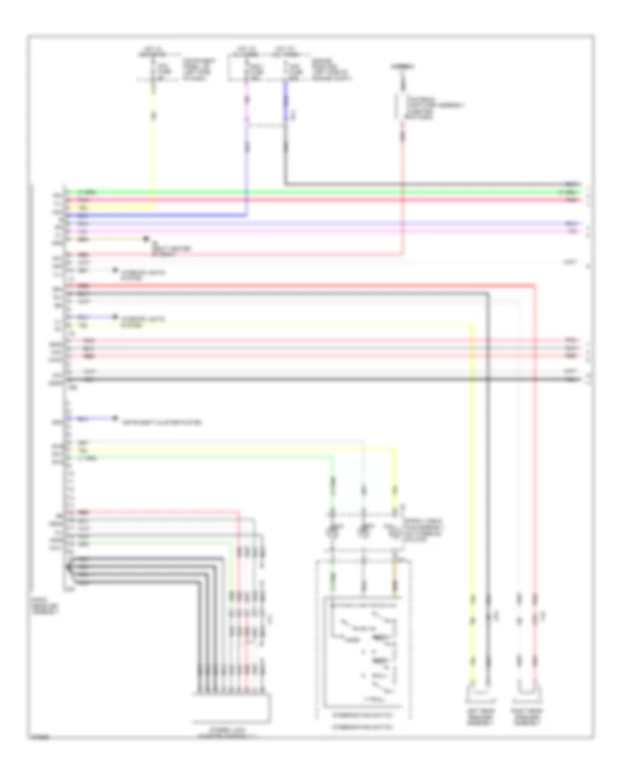 Radio Wiring Diagram 1 of 2 for Scion tC 2012