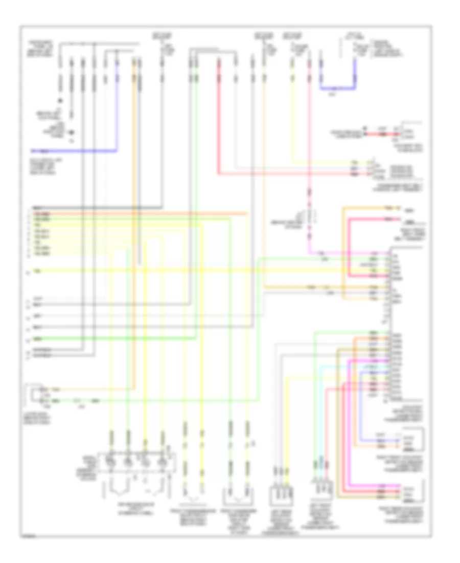 Supplemental Restraints Wiring Diagram (2 of 2) for Scion xD 2012
