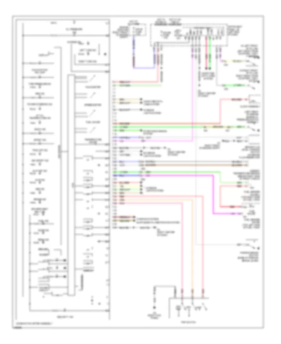 Instrument Cluster Wiring Diagram for Scion FR-S 2013