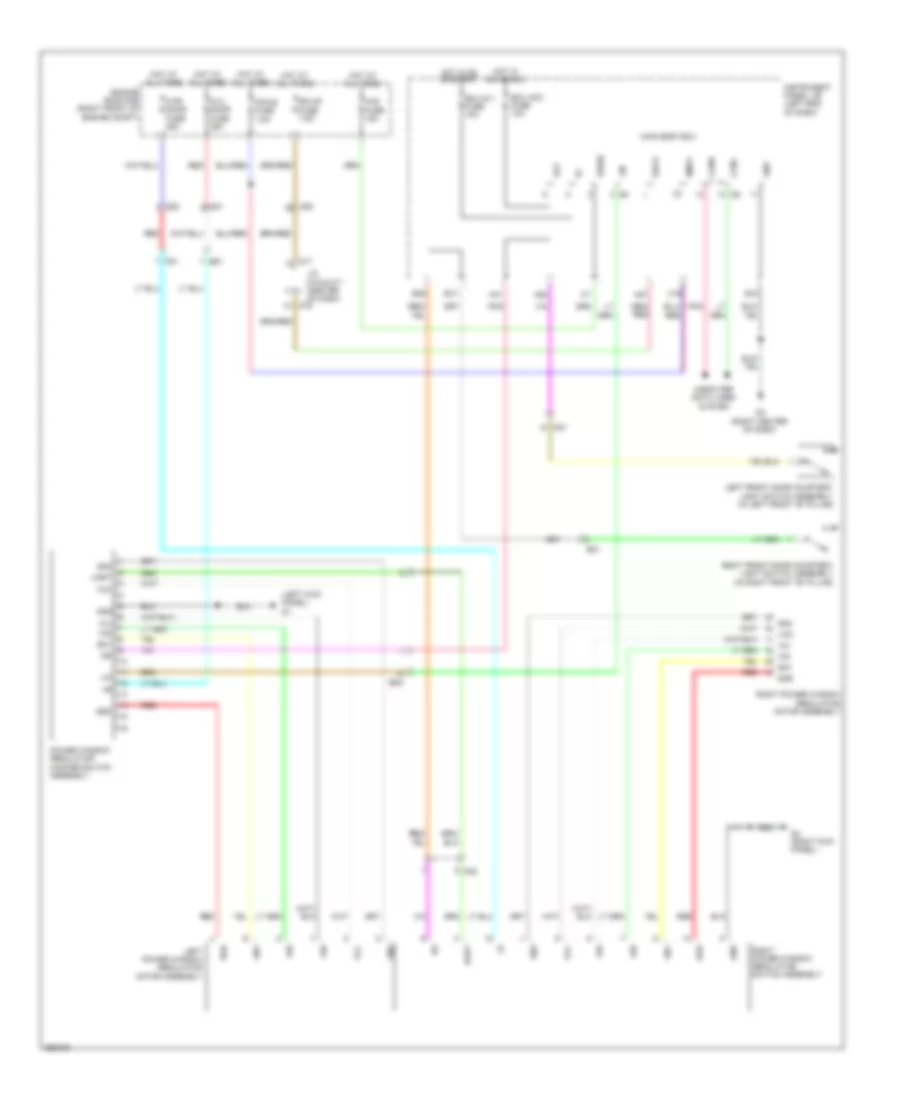 Power Windows Wiring Diagram for Scion FR-S 2013