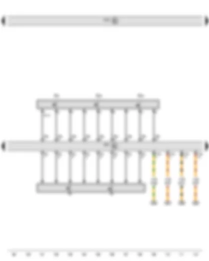 Wiring Diagram  SEAT ALHAMBRA 2012 - Onboard supply control unit - Steering column electronics control unit