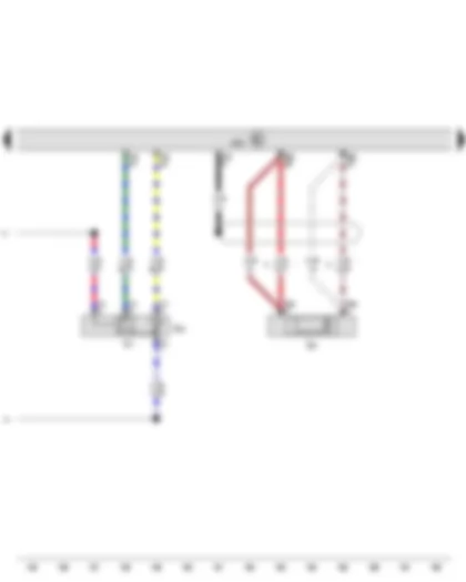 Wiring Diagram  SEAT ALHAMBRA 2015 - Knock sensor 1 - Engine control unit