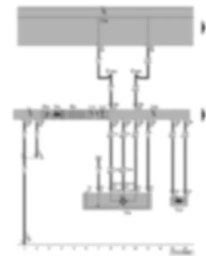 Wiring Diagram  SEAT ALHAMBRA 2006 - Dash panel temperature sensor - Climatronic control unit - temperature flap control motor - fresh air and air recirculation flap control motor