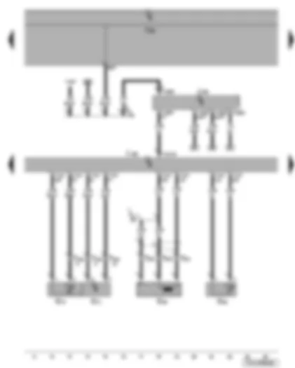 Wiring Diagram  SEAT ALHAMBRA 2008 - Engine speed sender - coolant temperature sender - intake manifold pressure sender - intake manifold temperature sender - immobilizer control unit