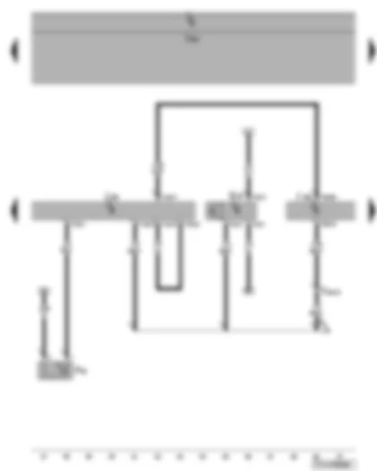 Wiring Diagram  SEAT ALHAMBRA 2008 - Ambient temperature switch - high-pressure sender - radiator fan control unit
