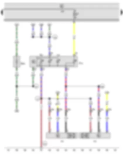 Wiring Diagram  SEAT ALHAMBRA 2004 - Switch and instrument illumination regulator - Headlight range control regulator - Left headlight range control motor - Right headlight range control motor