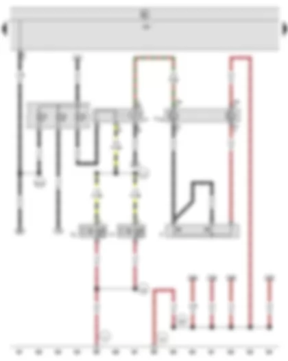 Wiring Diagram  SEAT ALHAMBRA 2003 - Horn plate - Treble horn - Bass horn - Dual tone horn relay