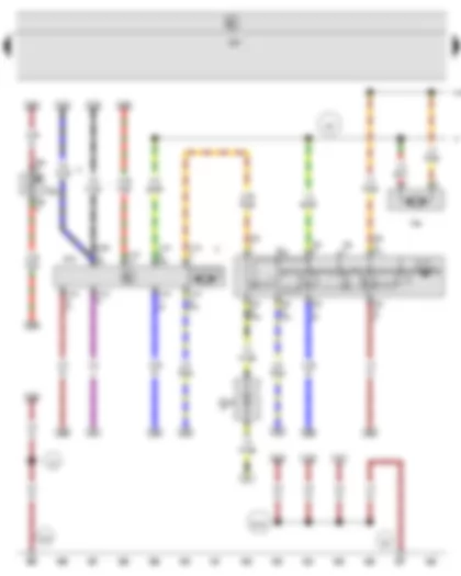 Wiring Diagram  SEAT ALHAMBRA 2004 - Intermittent wiper switch - Intermittent wiper regulator - Windscreen wiper motor - Windscreen and rear window washer pump