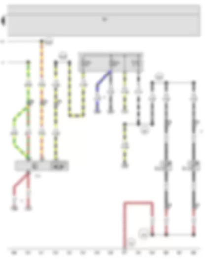 Wiring Diagram  SEAT ALHAMBRA 2003 - Rear window wiper motor - Left washer jet heater element - Right washer jet heater element