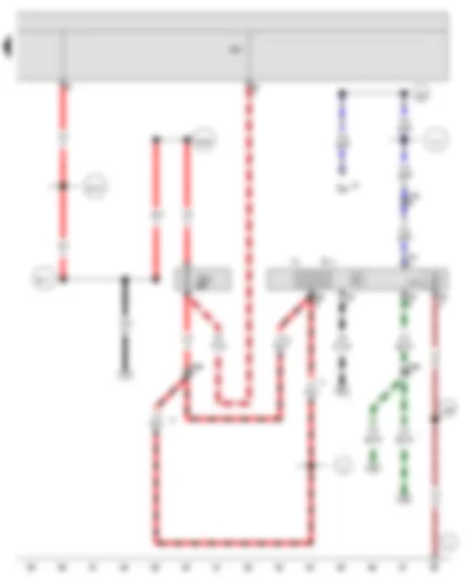 Wiring Diagram  SEAT ALHAMBRA 2009 - Multifunction unit control unit - Digital clock