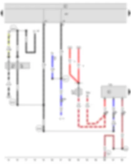 Wiring Diagram  SEAT ALHAMBRA 2011 - Heater control unit - Multifunction unit control unit