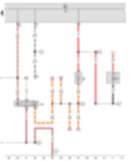 Wiring Diagram  SEAT ALHAMBRA 2001 - Rear vent window relay - Multifunction unit control unit - Window regulator single fuse - Fuse 4 (30) - in battery fuse holder