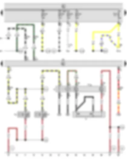 Wiring Diagram  SEAT ALHAMBRA 2003 - Horn plate - Treble horn - Bass horn - Dual tone horn relay - Alarm system control unit