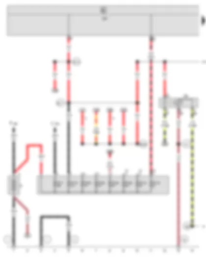 Wiring Diagram  SEAT ALHAMBRA 2002 - Battery - X-contact relief relay