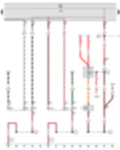 Wiring Diagram  SEAT ALHAMBRA 2002 - Brake light switch - Right tail light bulb - Left tail light bulb - Rear left turn signal bulb - Rear right turn signal bulb - Left brake light bulb - Right brake light bulb